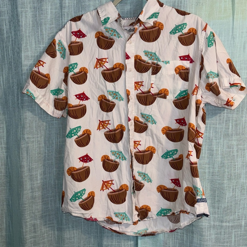 Huntington BC Tropical Button Down